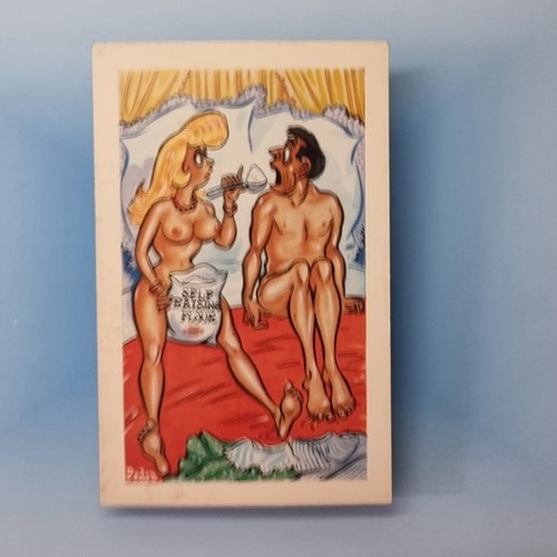 Saucy comic postcard c1970 - comic,