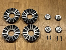 Genuine LEXANI Wheel Center Caps 4PCS Used on 22 Inch Rims w/ Cracks