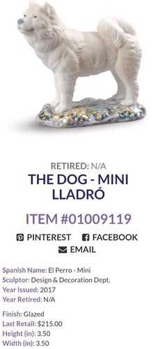 Lladro the dog - lladro, item