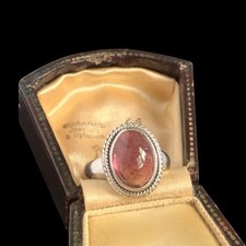 Vintage Sterling Silver Pink