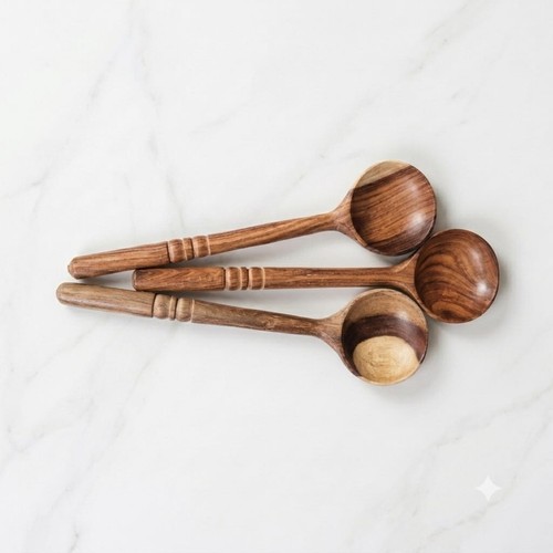 Hand carved rosewood spoon - hand,