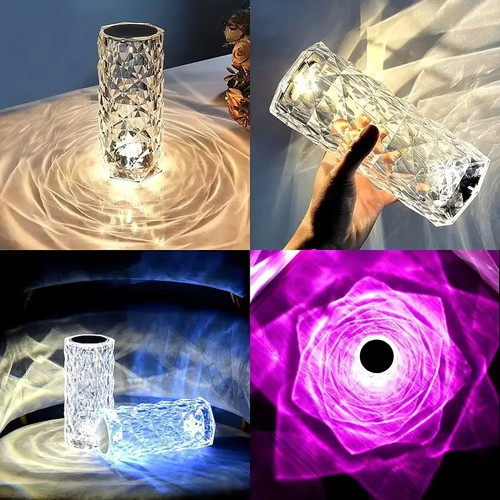 Table lamp crystal - crystal, night