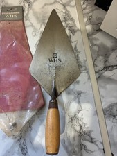 Vintage WHS 12 inch Bricklayers Trowel Capped Handle  