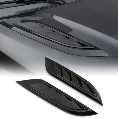 2pcs abs front - bonnet, hood