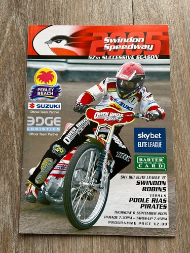 Swindon speedway programme 8th - speedway,