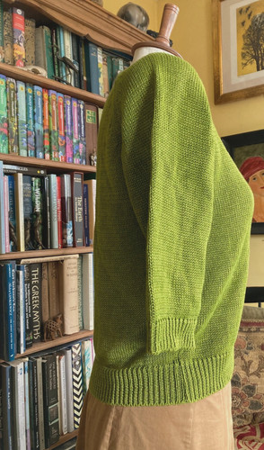 Toast spring green - linen, knit