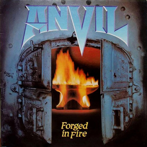 Anvil forged fire - anvil, in