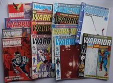 Warrior comic magazine #2-26 (1982-1985) x 14 Jim Baikie Collection Most VG/FN