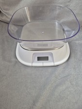 Hanson Digital Kitchen Scales With Bowl White