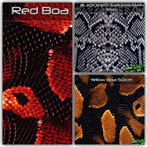Rolled snake skin boa - skin,