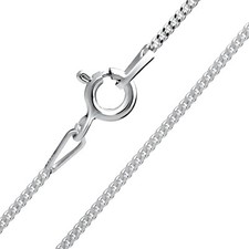 925 Sterling Silver Curb Chain Necklace 1.2mm thick perfect gift Genuine 