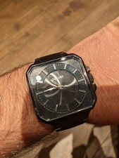 NIXON THE PLATFORM MENS BLACK STEEL STRAP WRIST WATCH VERY GOOD CONDITION Medium