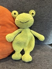 Handmade Crochet Green Frog
