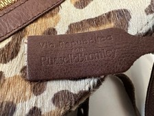  Via Repubblica for Russell & Bromley Brown Leopard Printed Leather Bag CG E15
