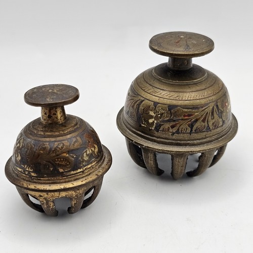 Brass elephant claw bells - brass,