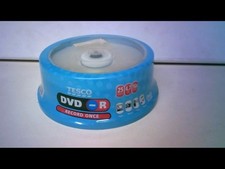 DVD-R 25 Discs (Tesco brand)