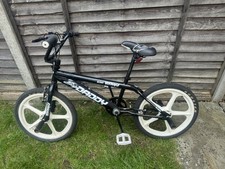 Black Big Daddy BMX, With White Skyway Mag Wheels