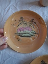 5 Vintage Japanese Handpainted