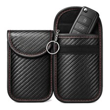 1 Pack Car Key Signal Blocker Case Faraday Cage Pouch Keyless RFID Blocking Bag*
