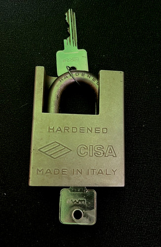 Cisa padlock hardened steel - -,