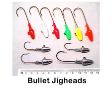 10x Bullet Jigheads mustad