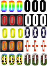 3 x Wheelie Bin House Numbers