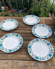 Vintage set of 4 x Midwinter Spanish Garden Salad Plates 22cm MCM Jesse Tait