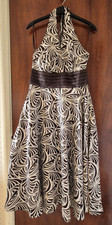 Halter Neck Full Skirt Marilyn Moore Style Dress Size 10