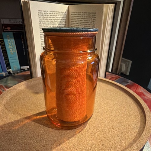 Vintage 1970s amber glass - amber,