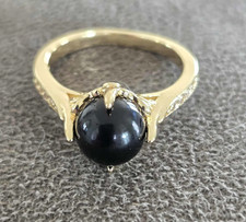 Simulated Black Pearl & CZ