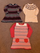 Bundle of 3 Girls Jumper Dresses, Age 6-8 years, H&M, BHS & GAP Kids  (Ref:81)