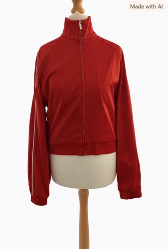 Red streetwear zip - red,