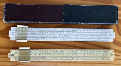 Vintage unique slide rules - rules, x