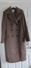 Ladies Long Brown Coat By