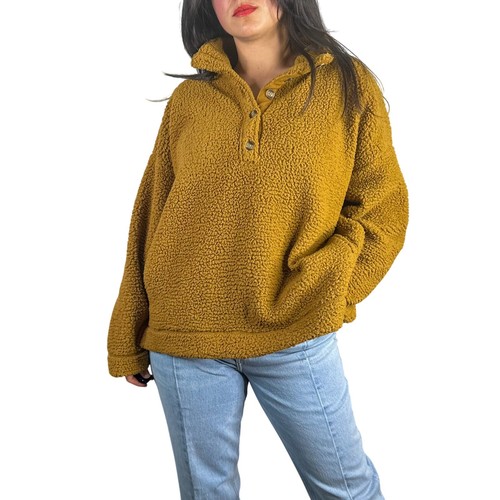 Aerie brown oversized teddy - brown,