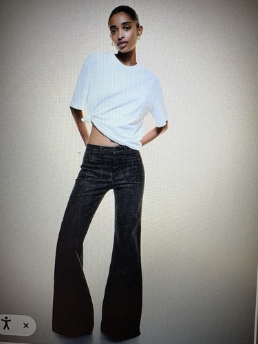 Bershka flared bootcut - bershka, grey