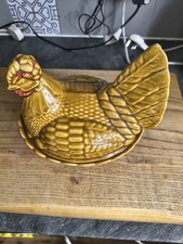 Pottery Chicken Shaped Egg