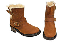 Caterpillar brown leather Pull