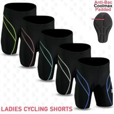 Ladies Cycling Padded Shorts Women Bicycle Tight Bike Short Coolmax Anti-Bac Pad