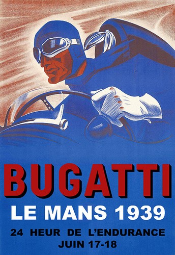 Bugatti 1939 mans race auto - bugatti,