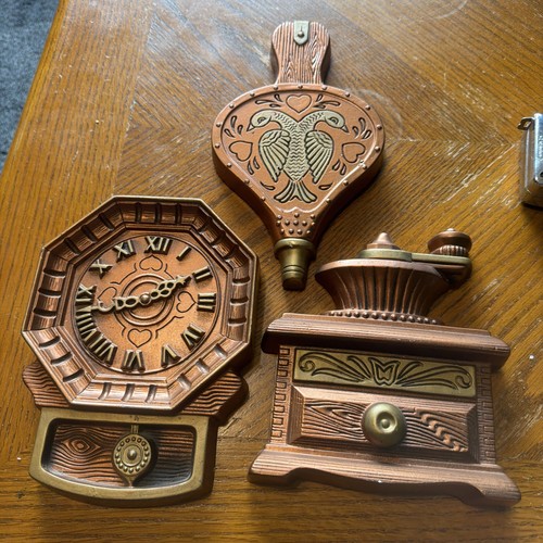 Set vintage chalkware - of,