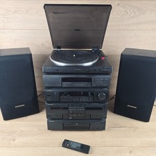Pioneer XD-J110 Full HiFi Stack Turntable CD Cassette Amp Speakers Faulty