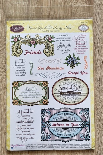 Justrite clear stamps set - clear,