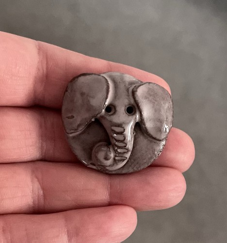 Vintage ceramic elephant - ceramic,