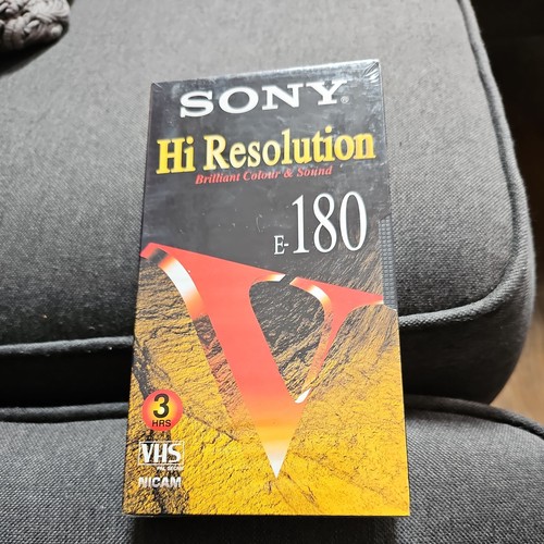 Sony vhs tape blank 180 - vhs, e-180