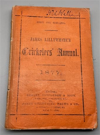Lillywhite annual for 1877 - annual,