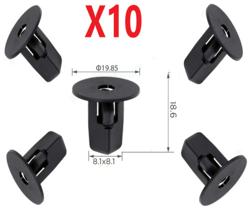 10x front wheel arch lining - wheel,