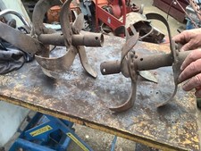 Full set Wolseley Merrytiller rotovator digging tines. Merry Tiller. Slashers.