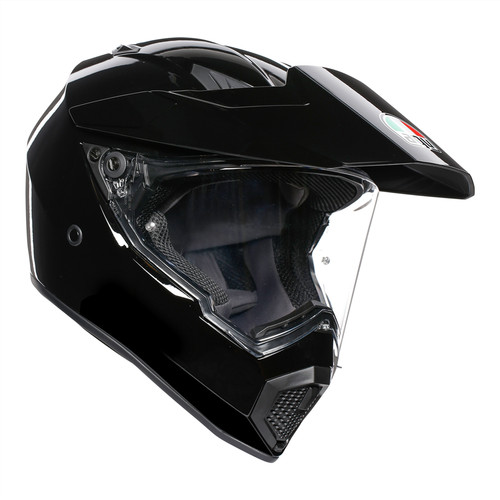 Agv ax9 solid black motorcycle - agv,