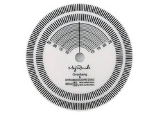 May Records SMALL 3" Turntable Strobe Disc 50hz Stroboscope White Tachometer